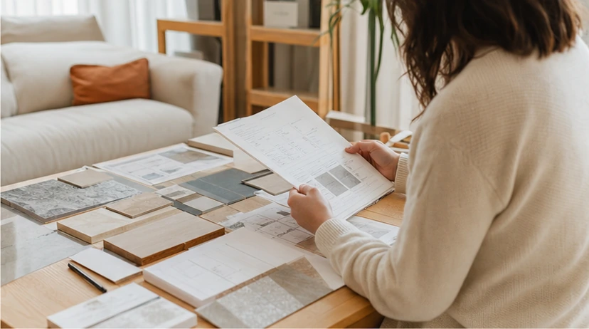 A person comparing offers from home-service providers